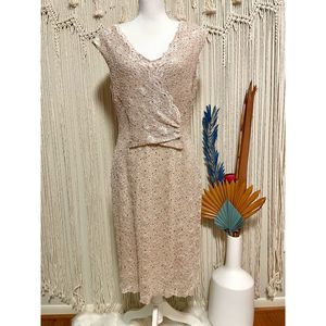 Connected Apparel Sequin Cocktail Dress